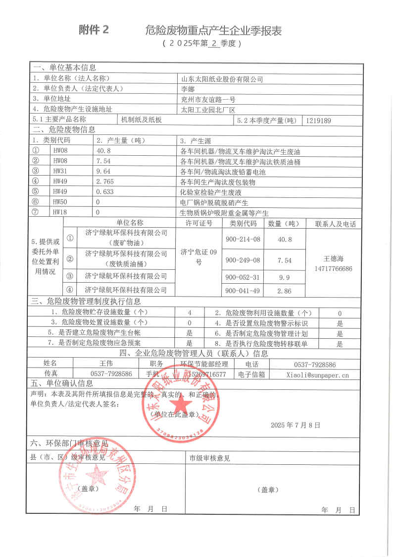 2025年ms88官网纸业危险废料第二季度报表.jpg